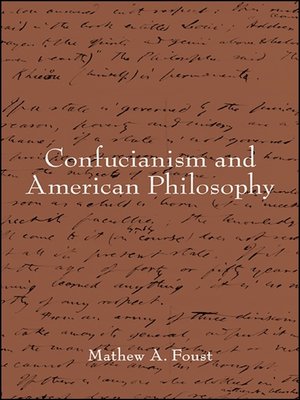 cover image of Confucianism and American Philosophy